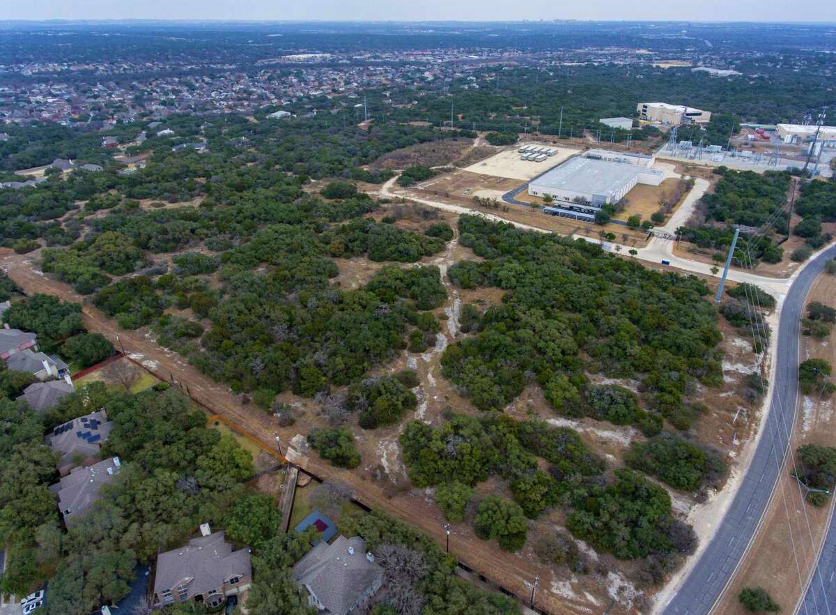 The San Antonio City Council on Thursday approved a variance to allow the removal of significant and heritage trees from this property in the Stonegate Hill neighborhood for the development of a Microsoft Corp. data center.
