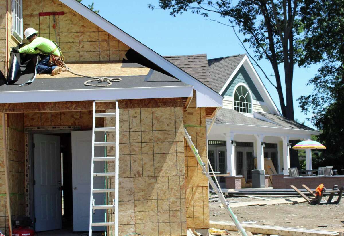 Construction on apartments in Fairfield in 2017.