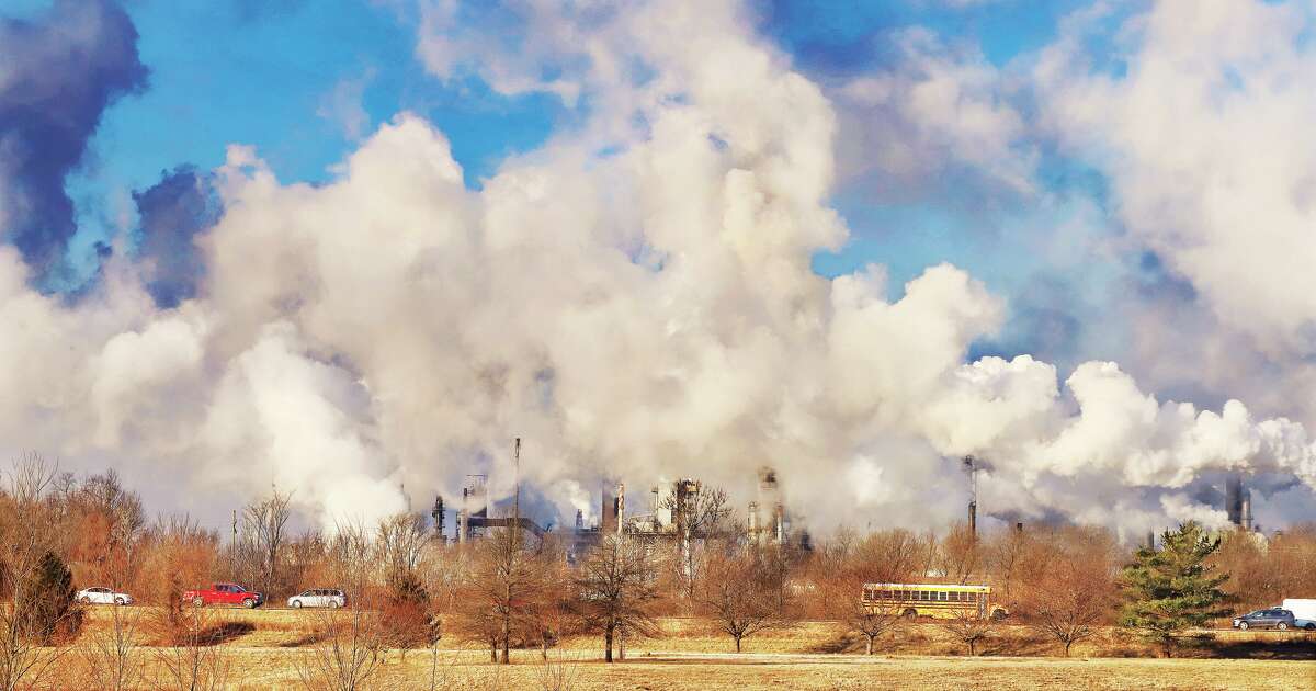 John Badman|The Telegraph With the temperature about 10 degrees Tuesday morning there was plenty of steam to be had from the Phillips 66 operated Wood River Refinery.