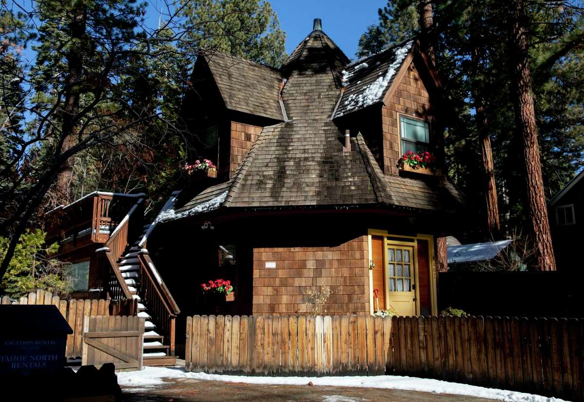 An Airbnb rental dubbed the Gingerbread Cottage near Lake Tahoe in Kings Beach (Placer County). Last week, supervisors in Placer County unanimously approved an ordinance that would cap the number of short-term rentals at 3,900, which amounts to about 25% of housing stock in the area.