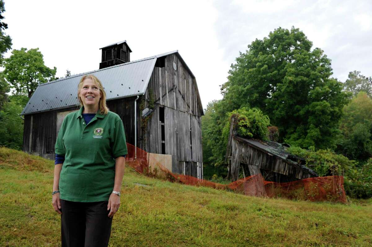 Alice Dew, former chairman of the Brookfield Conservation Commission, walks the property at the Gurski Farm on Route 133 in Brookfield, Conn., Tuesday, Sept. 16, 2014. She’s been named the new planning and zoning director in Ridgefield.