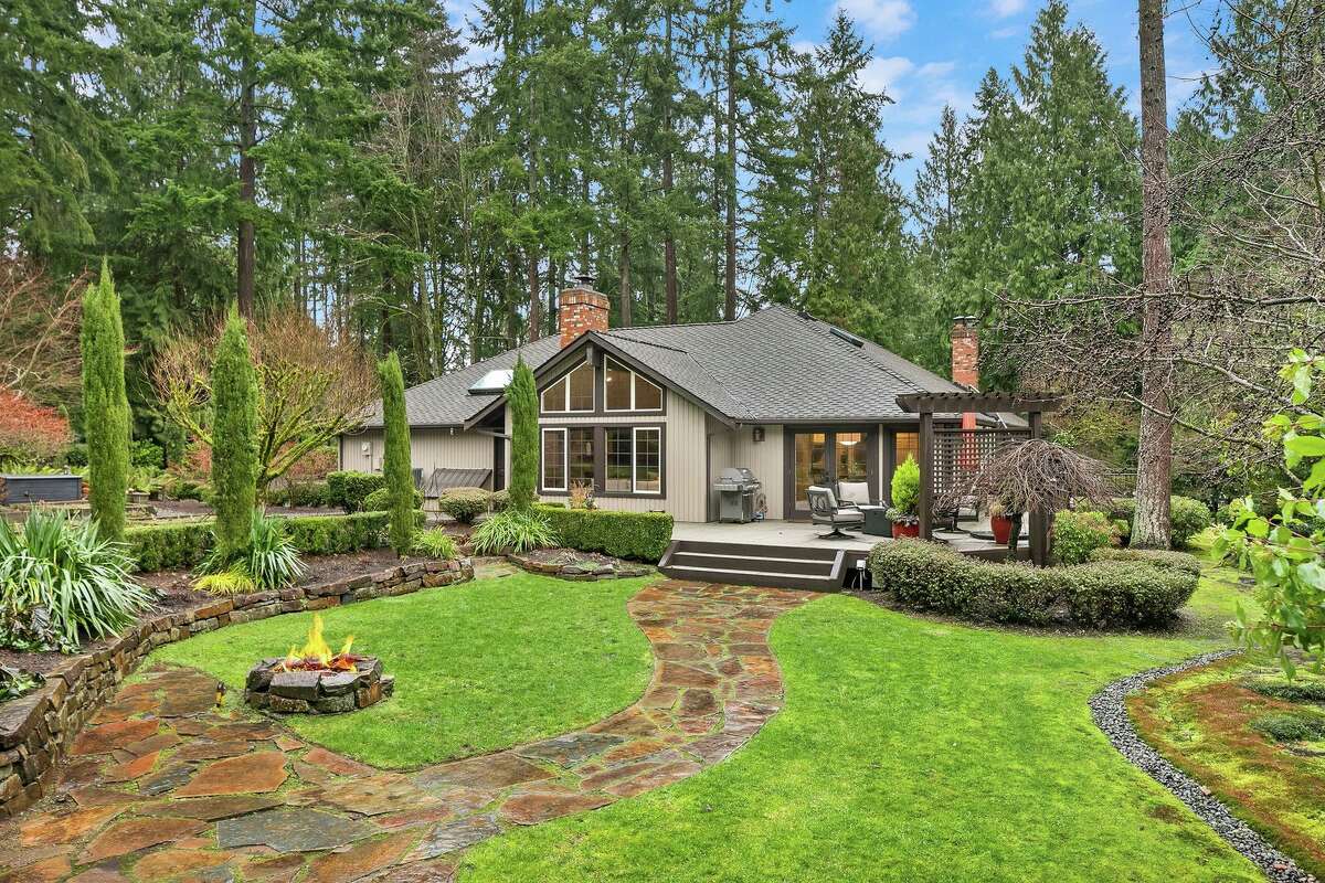The property itself offers 0.83 acres of lush land.