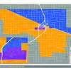 The blue zone is Plainview North Elementary, yellow is Plainview South Elementary and purple is Plainview Central Elementary.