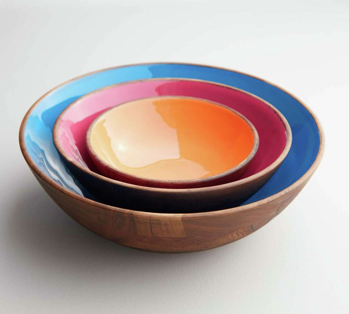 These nesting bowls are part of the new BADG x Pottery Barn collection that launched Jan. 28.