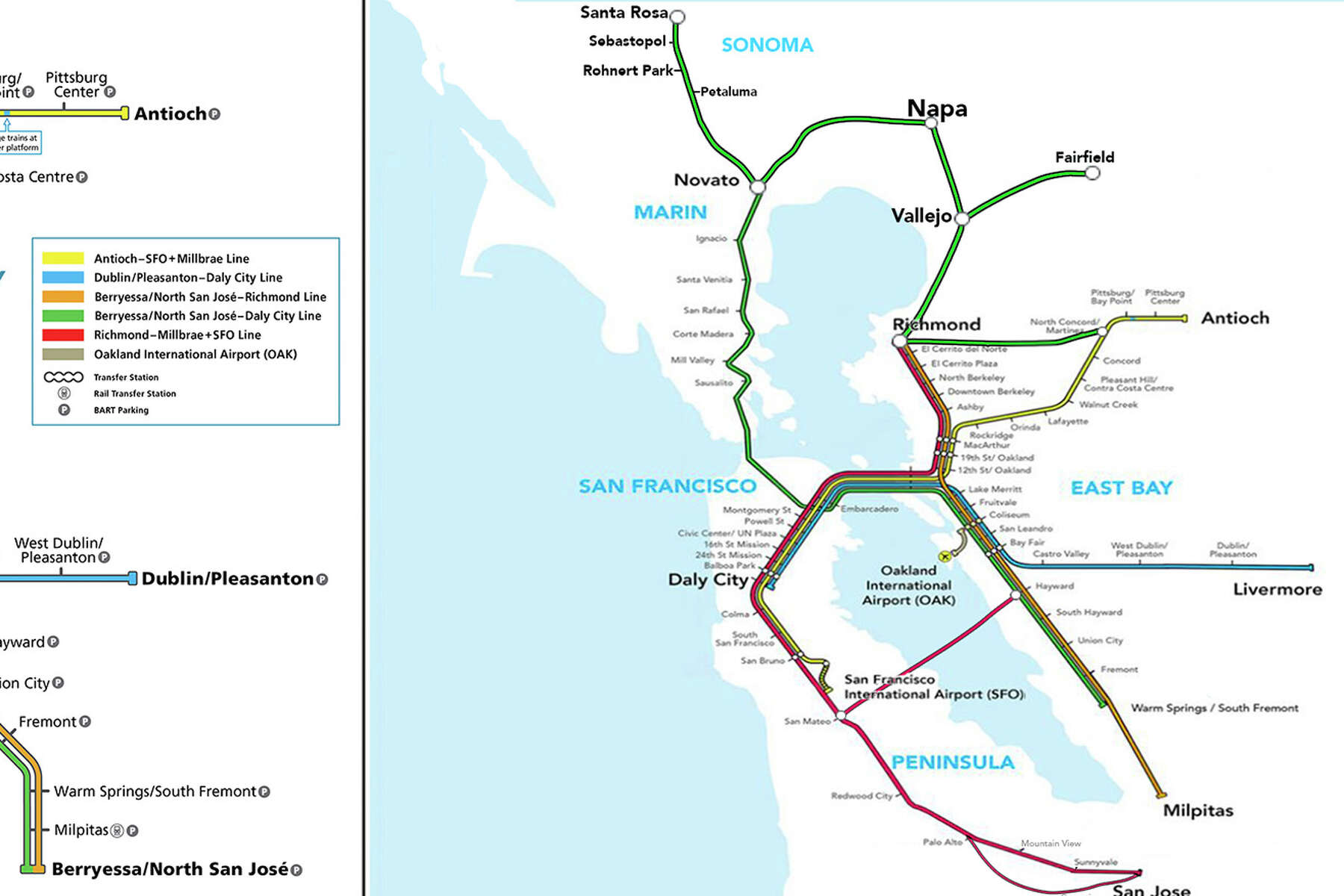 Bart Routes From Sfo