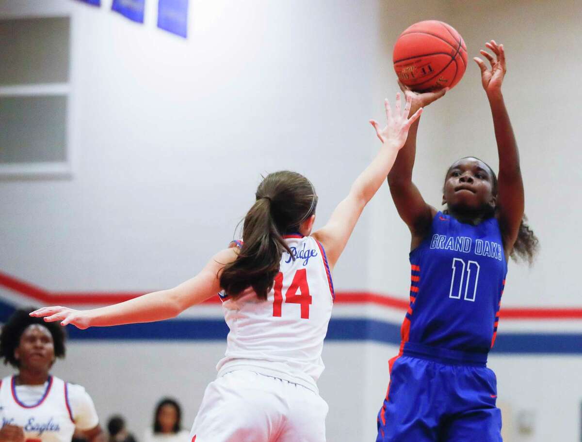 Grand Oaks freshman Bree Riley (11), shown here earlier this month, scored 18 points against College Park on Saturday.