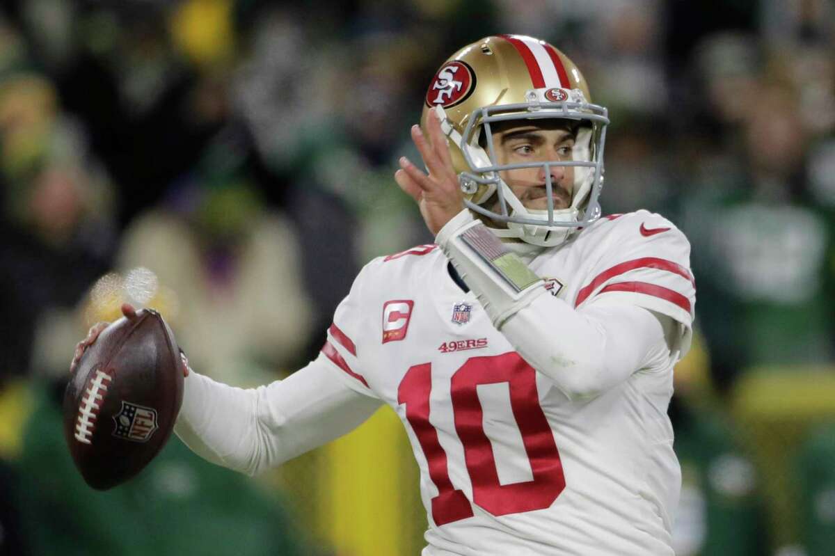 Jimmy Garoppolo and the 49ers will face the Rams in the NFC Championship Game at 3:30 p.m. Sunday. ( Channel: 2Channel: 40)