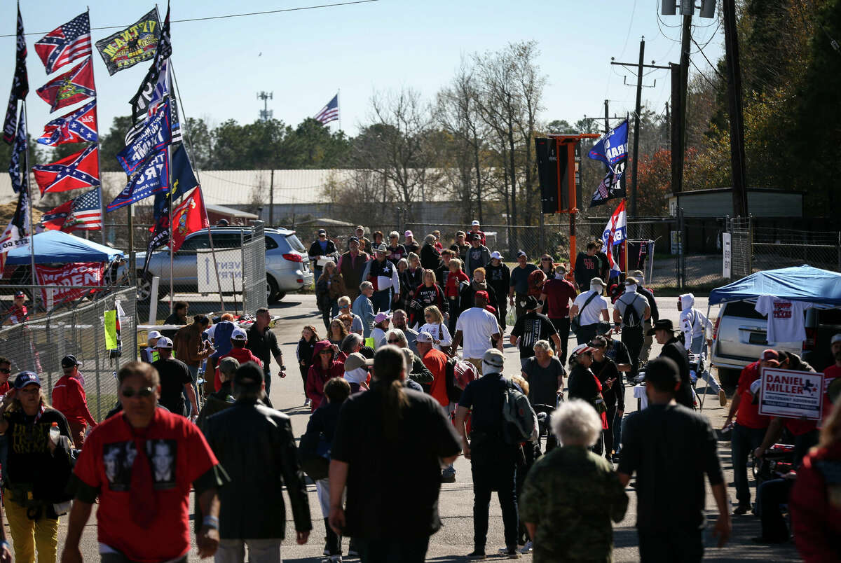 Trump diehards turn out in force for first Texas MAGA rally since he ...