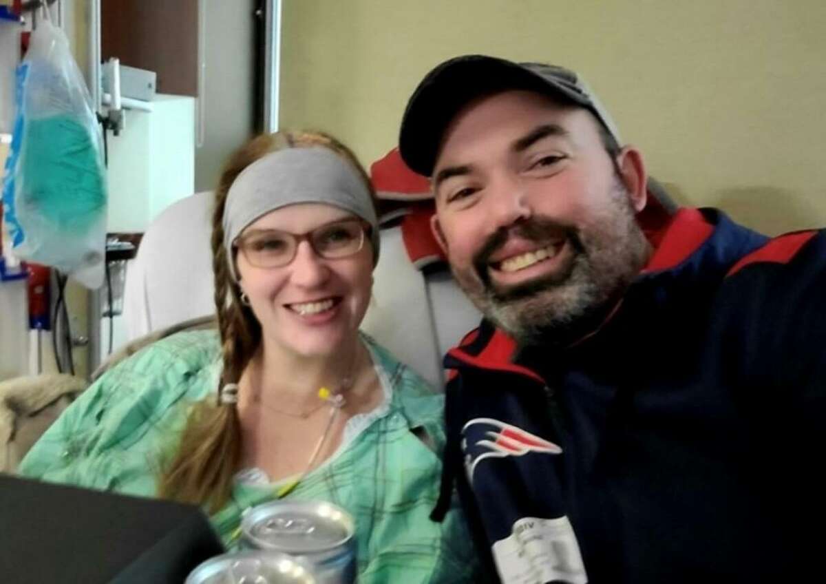 A GoFundMe set up to help Middletown High School teacher Holly Warner of Portland, left, raised over $25,000 in less than a week. She’s recovering from a series of medical issues that began in November. Her husband Brian Warner is at right.