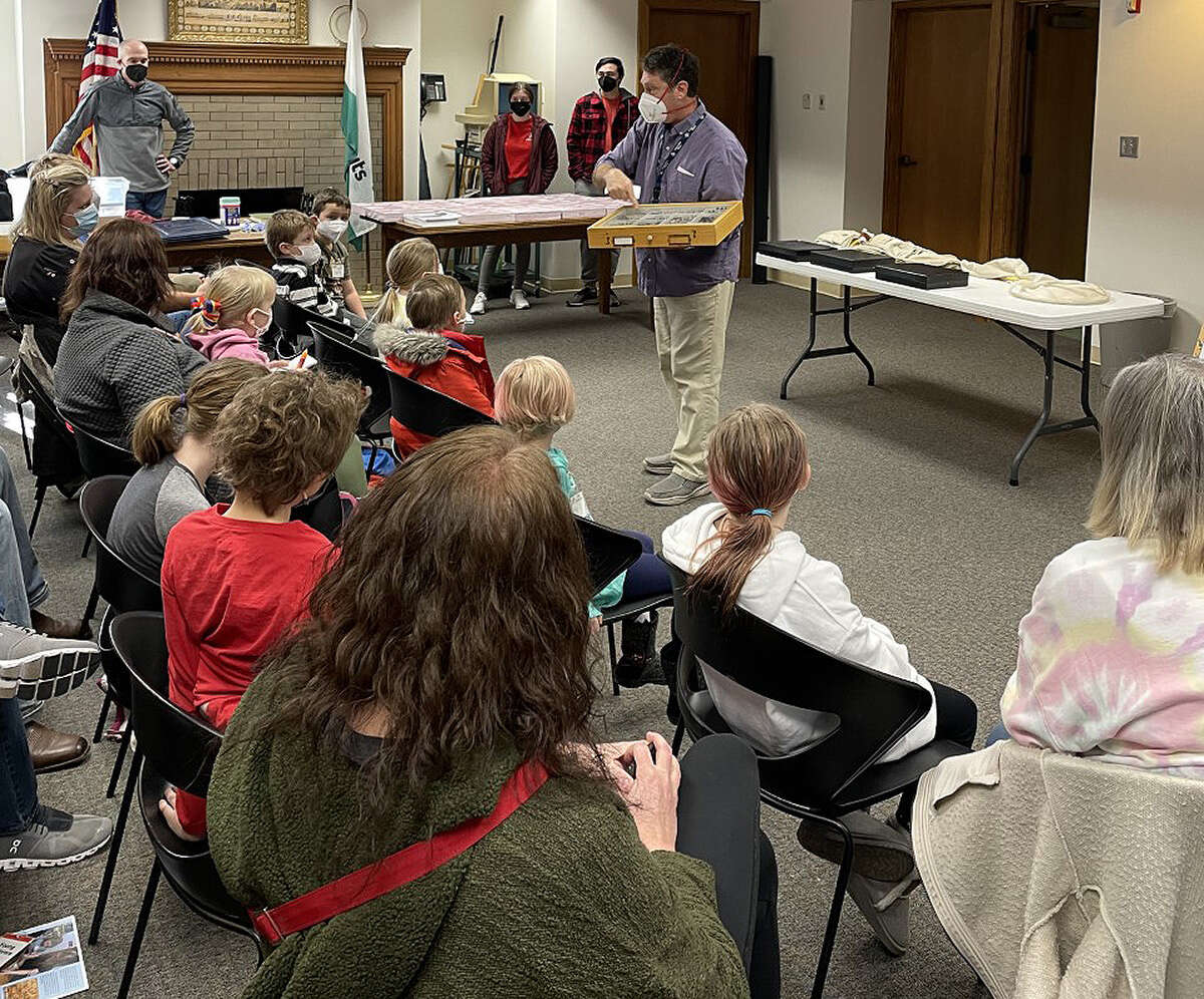 Illinois College biology professors Bryan Arnold and Lawrence Zettler presented a program Saturday titled "Know Your Insects from Your Bugs."