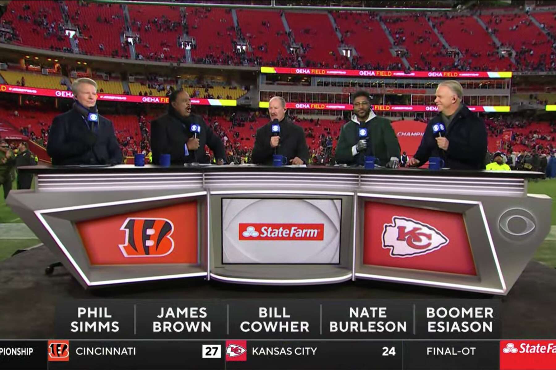 Halftime Show Drowns Out CBS NFL Analysts