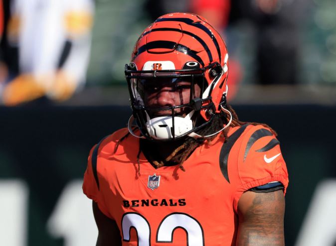 Cincinnati Bengals cornerback Tre Flowers (33) is seen during an