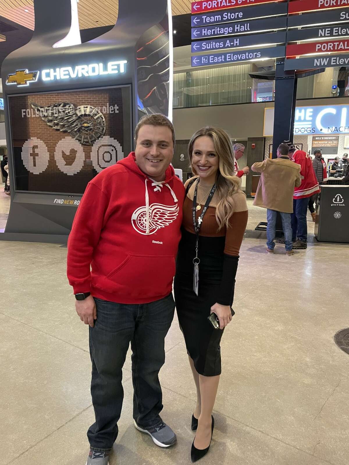 Greene caught up with Daniella Bruce at the game. Bruce is the first woman to call a Red Wings game on the radio.