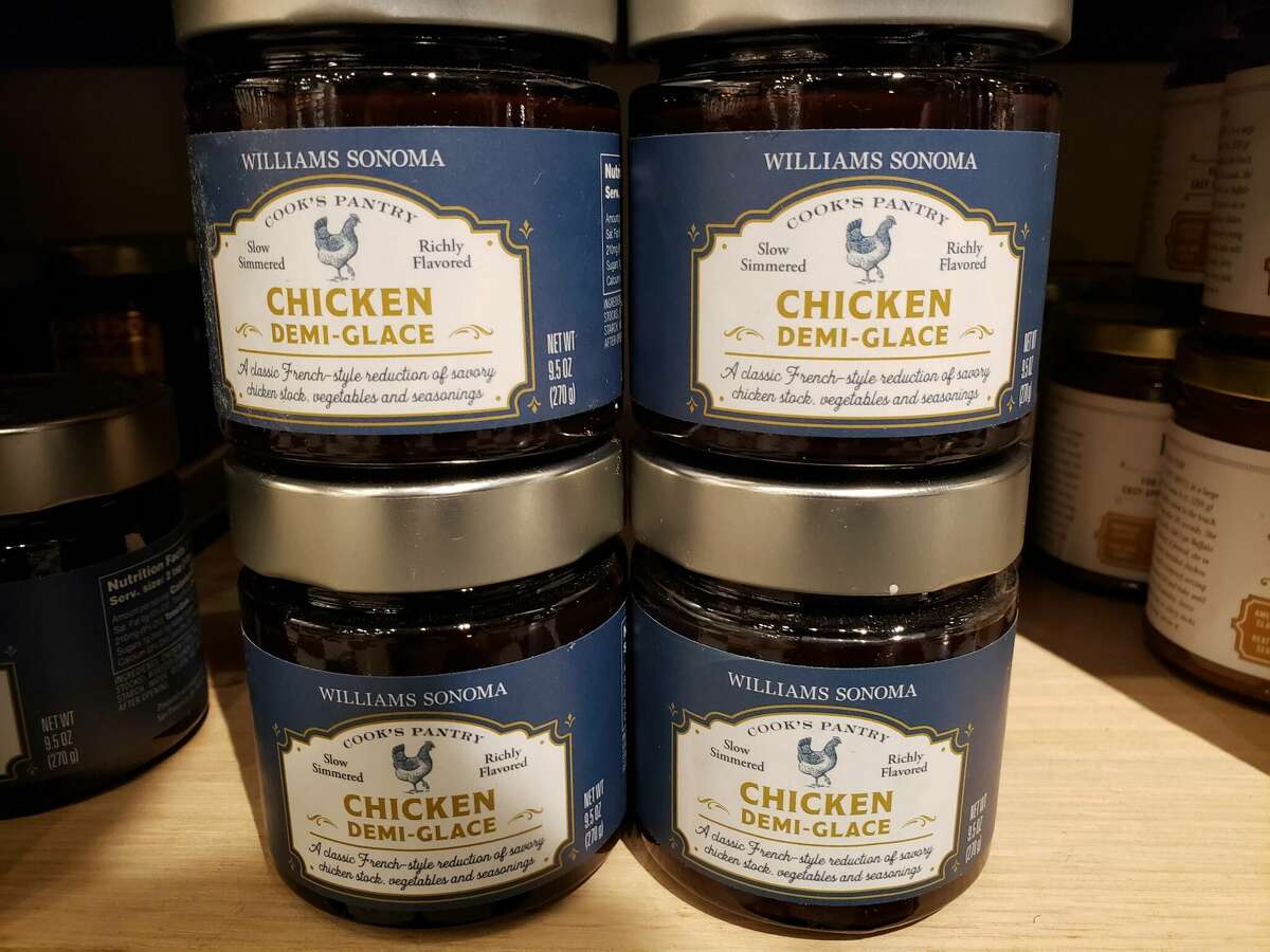 Demi glace, an old-school French ingredient from the days of scratch kitchens, is available at Williams Sonoma.