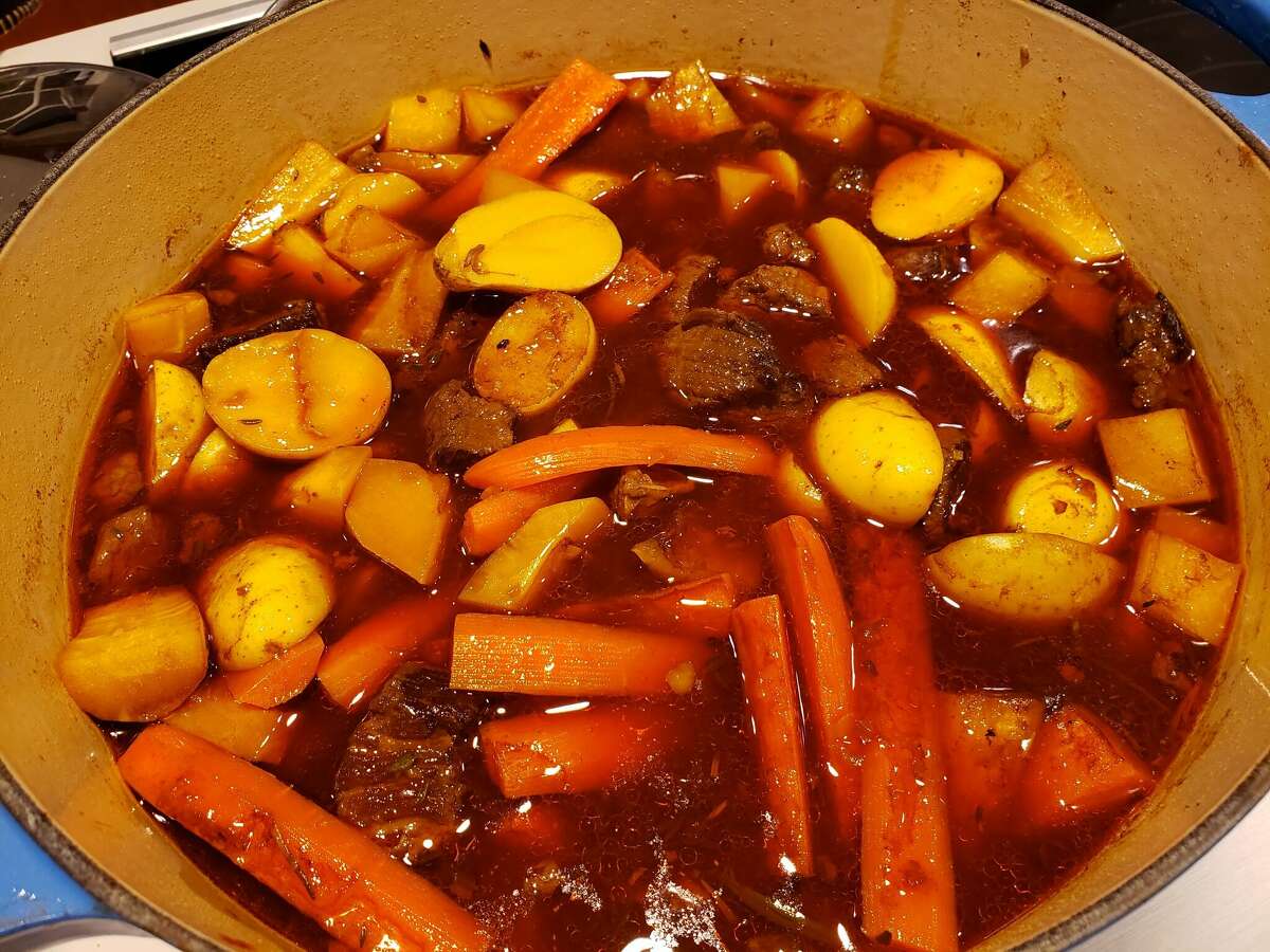 Beef Stew with Root Vegetables from a recipe from thekitchn.com by Sheri Castle.
