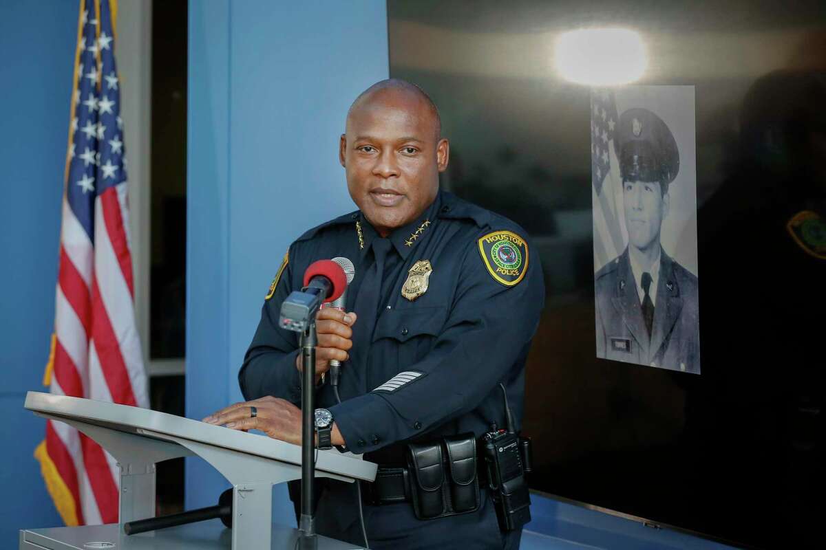 During A Dialogue for: Joe Campos Torres Houston Police Chief Troy Finner gives the family of Jose 'Joe' Campos Torres, the man killed by police in 1977, a formal apology to for the murder Sunday, June 27, 2021, in Houston.