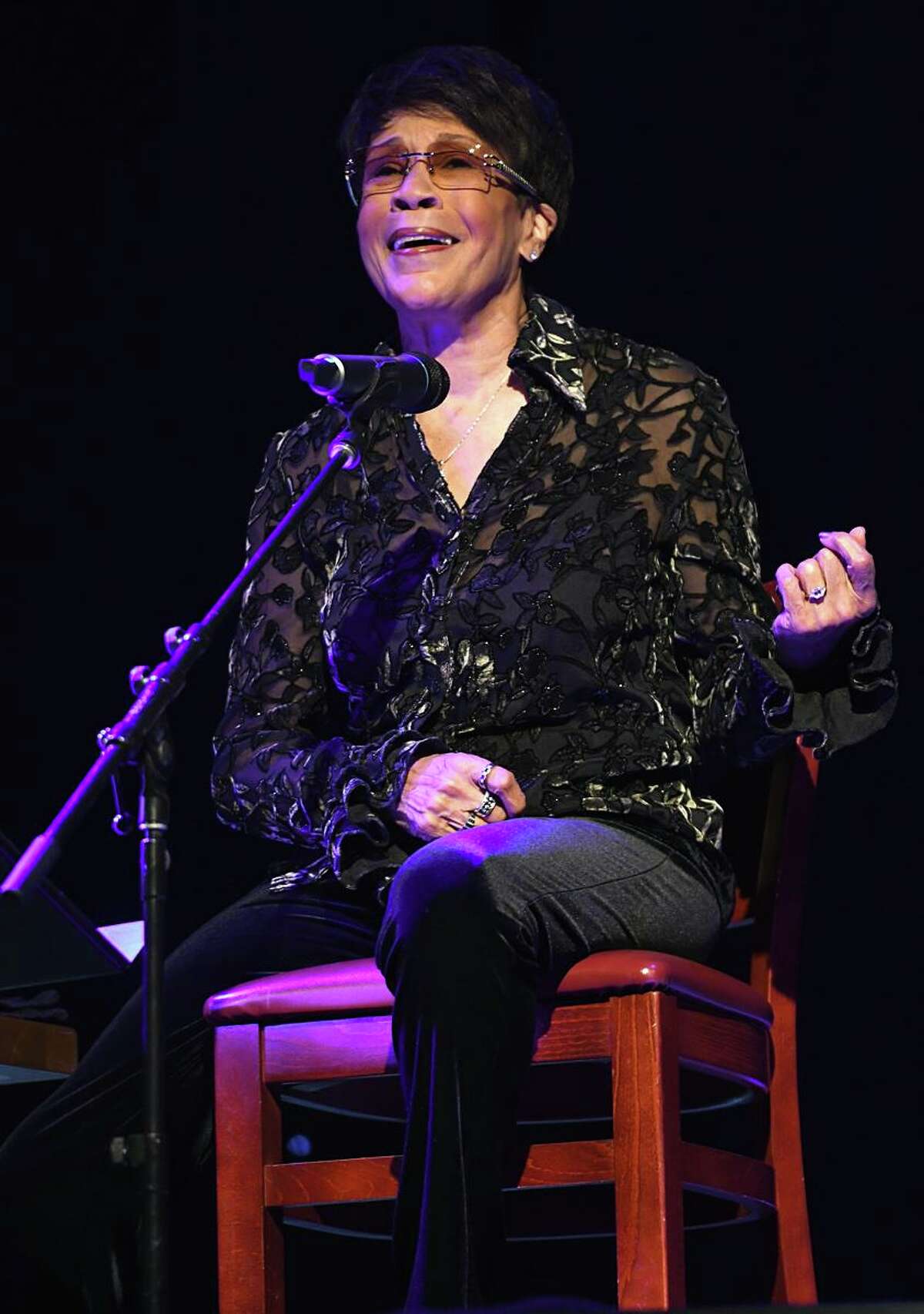 Singer and songwriter Bettye Lavette, 76, is shown performing on stage during her live concert appearance Jan. 30 at Infinity Hall in Hartford. Bettye LaVette, born Betty Jo Haskins made her first record at 16, but achieved only intermittent fame until 2005, when her album ”I’ve Got My Own Hell to Raise” was released to widespread critical acclaim, and was named on many critics’ “Best of 2005” lists. Her next album,”The Scene of the Crime”, debuted at number one onBillboard’s Top Blues Albums chart and was nominated for Best Contemporary Blues Album at the 2008 Grammy Awards. Her 2018 album “Things Have Changed”, an album of all Bob Dylan songs, was nominated for Best Americana Album and the song “Don’t Fall Apart On Me Tonight” was nominated for Best Traditional R&BPerformane. In May 2020, Lavette garnered another Blues Music Award in the “Soul Blues Female Artist of the Year” category. That same year, LaVette was inducted into the Blues Hall of Fame. On August 28, 2020, she released a new studio album, “Blackbirds” which is an album of songs by women from the 1950s who were the “bridge she came across on”. It was nominated for Best Contemporary Blues Album. In 2021, Bettye again received the Blues Music Award for “Soul Blues Female Artist of the Year”. To learn more about Bettye you can visit www.bettyelavette.com