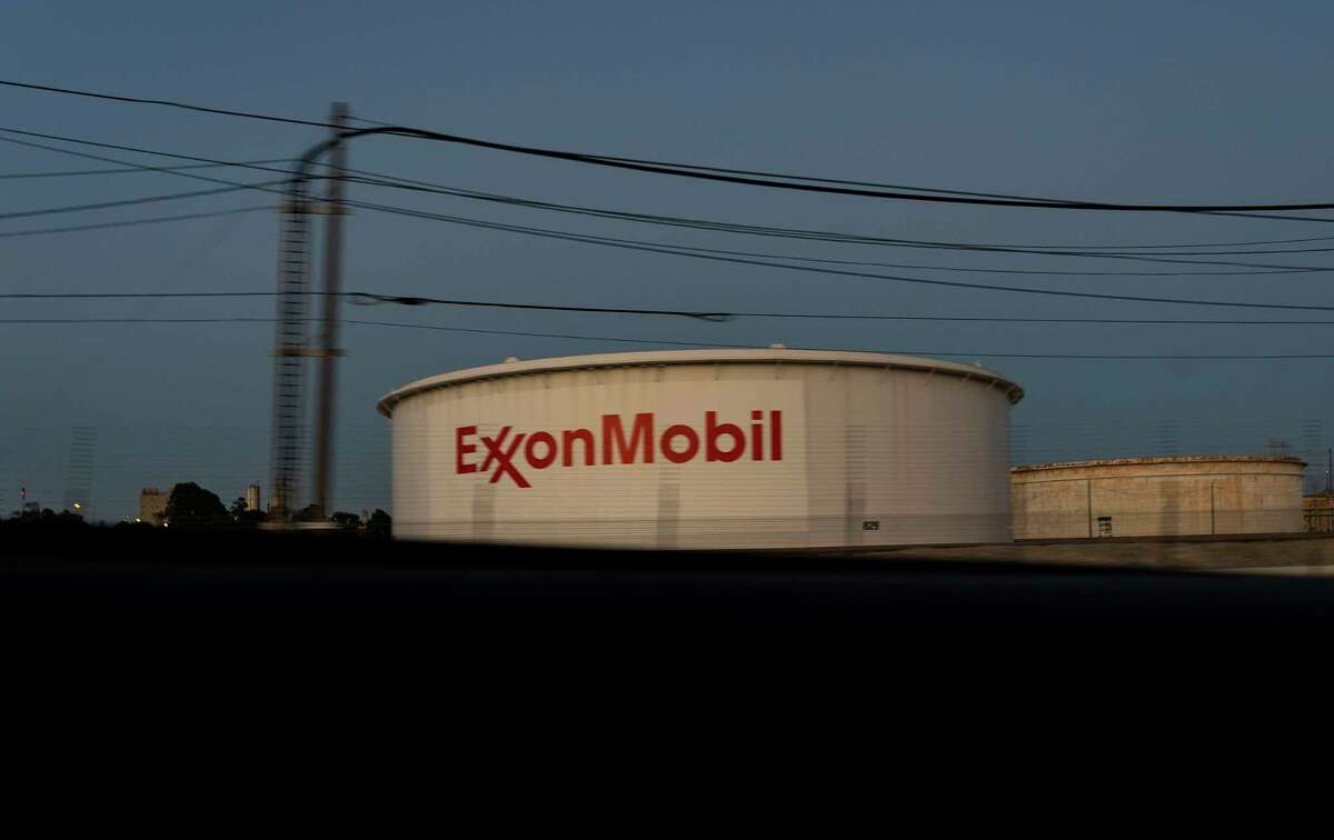 Part of the ExxonMobil facility in Baytown, TX, Thursday, Nov. 12, 2020.