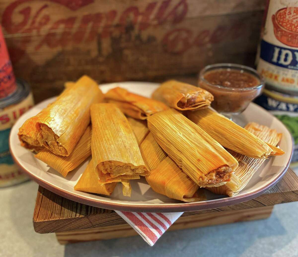 This file photo shows a plate of tamales.