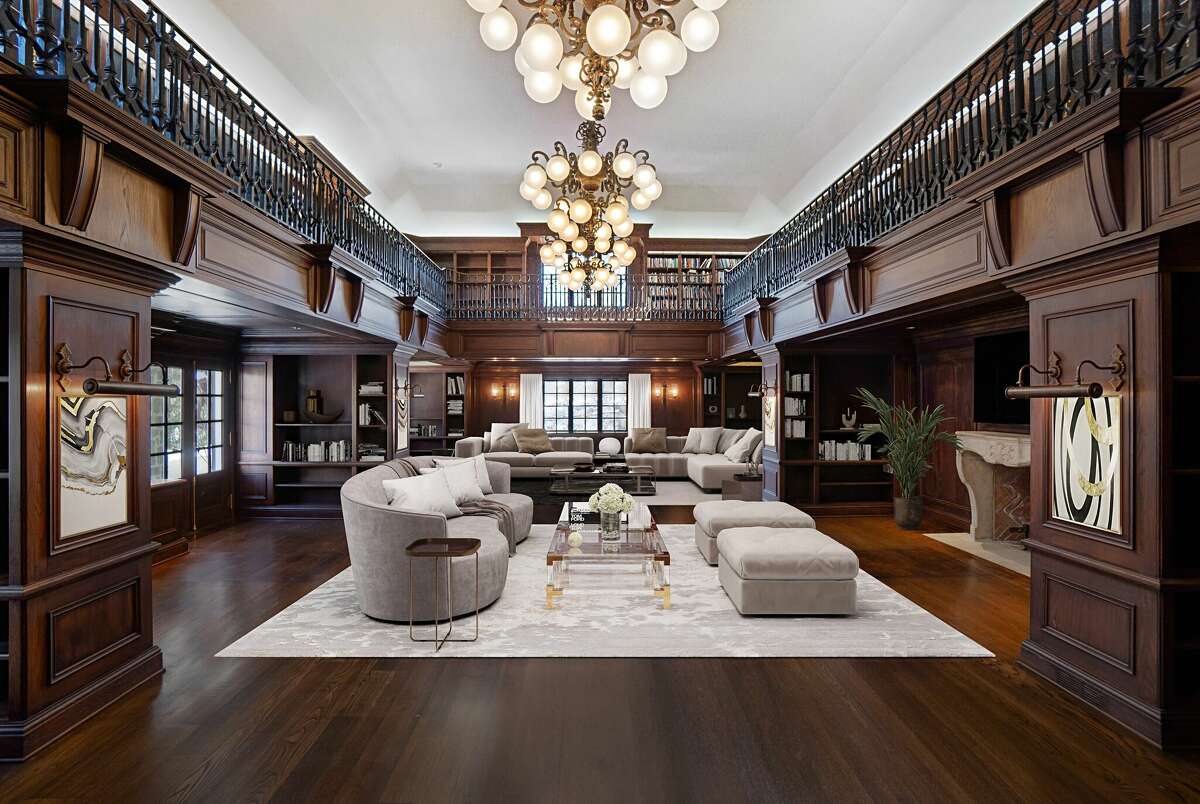 Greenwich English Manor Estate With Two-floor Library Listed For $6.5M ...