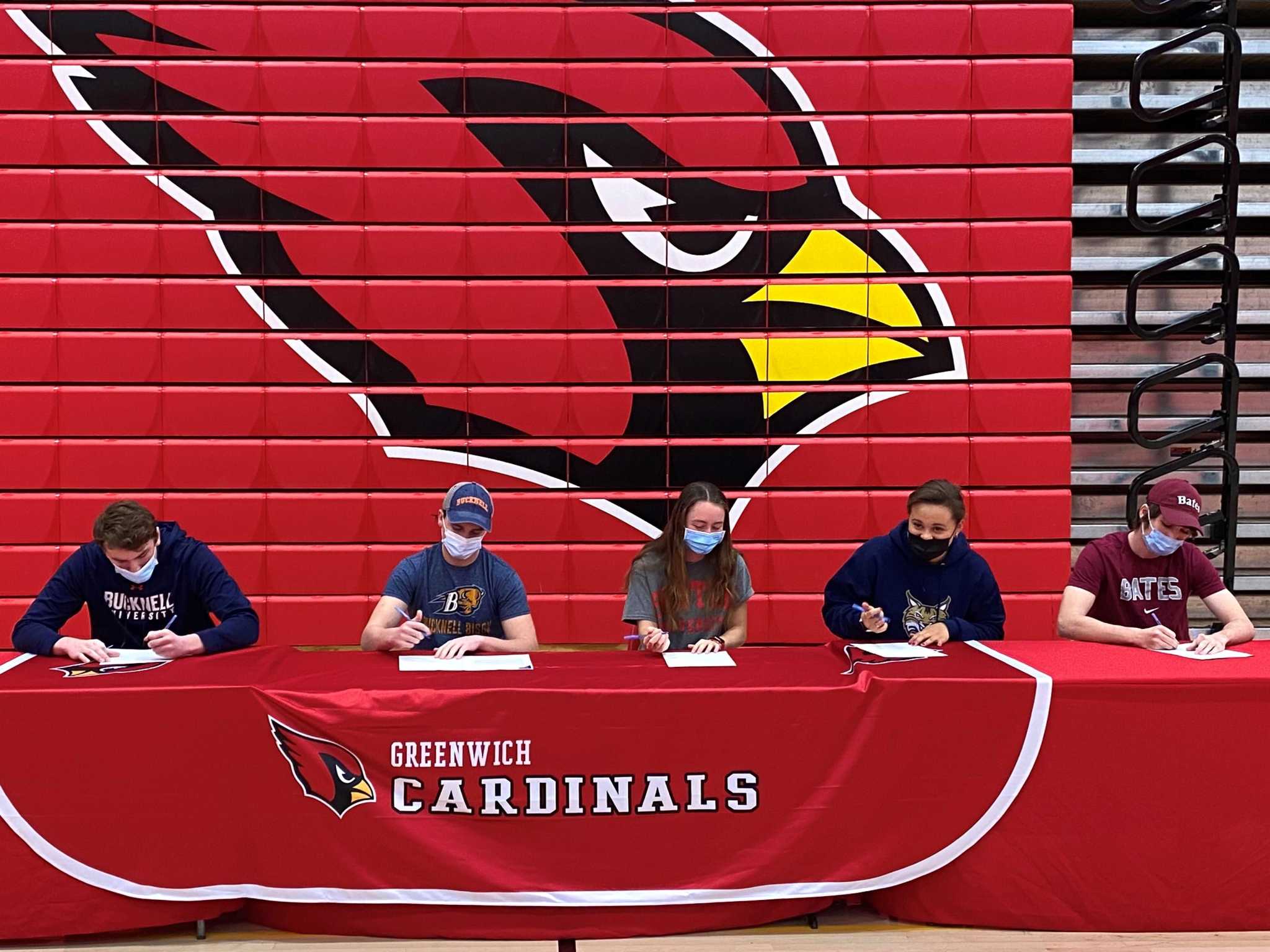 Greenwich athletes attend signing day event