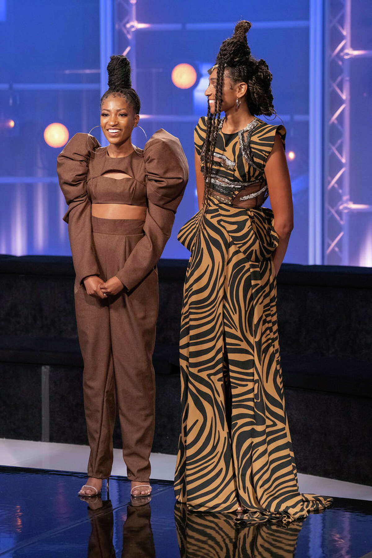 Houston designer Chasity Sereal competes on "Project Runway."
