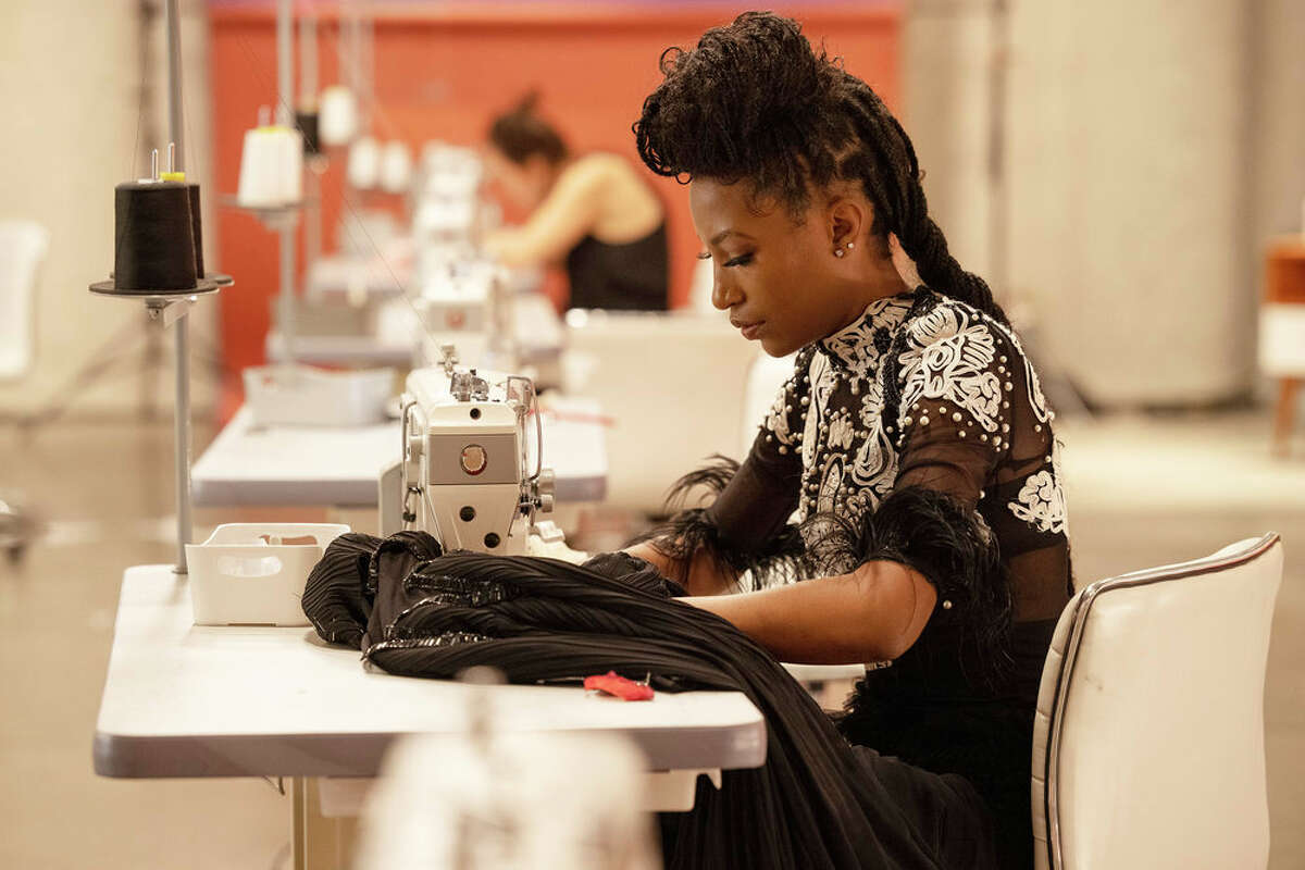 Chasity Sereal competes on "Project Runway."