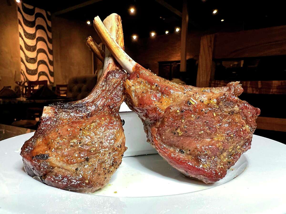 The all-you-can-eat parade of grilled meat includes lamb chops at Bovino’s Churrascaria, a Brazilian steakhouse at The Shops at La Cantera.