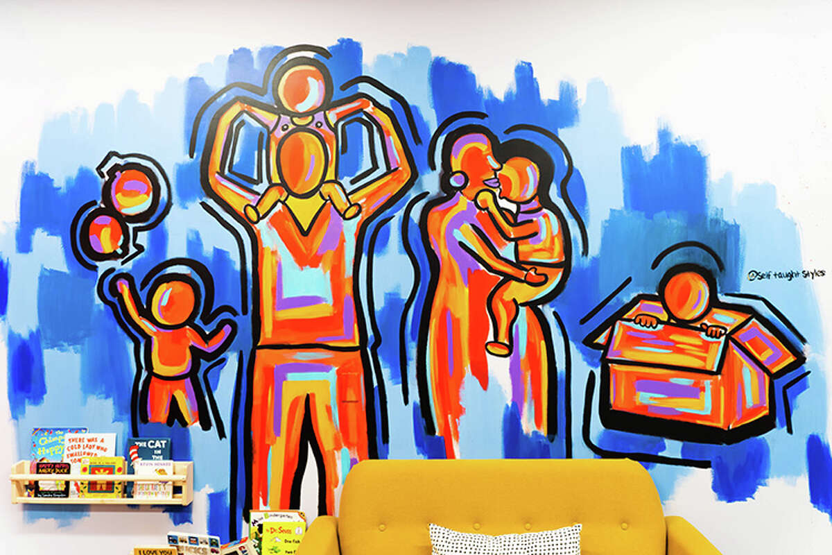 Demeree Douglas, also known as D. Douglas, volunteered her time to paint two toddler rooms at the New Haven Department of Child and Family Services.  This project was led by Fostering Fostering Family Hope, a registered non-profit organization that seeks to 