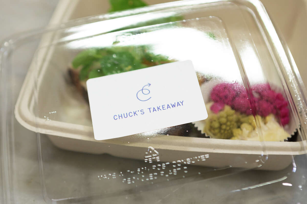 A takeout sandwich at Chuck's Takeaway, at 3332 18th St., San Francisco.