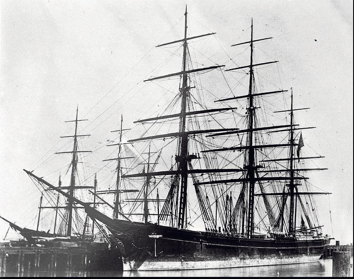 Clipper ships, built for speed, the ‘greyhounds of the seas’ during S.F ...