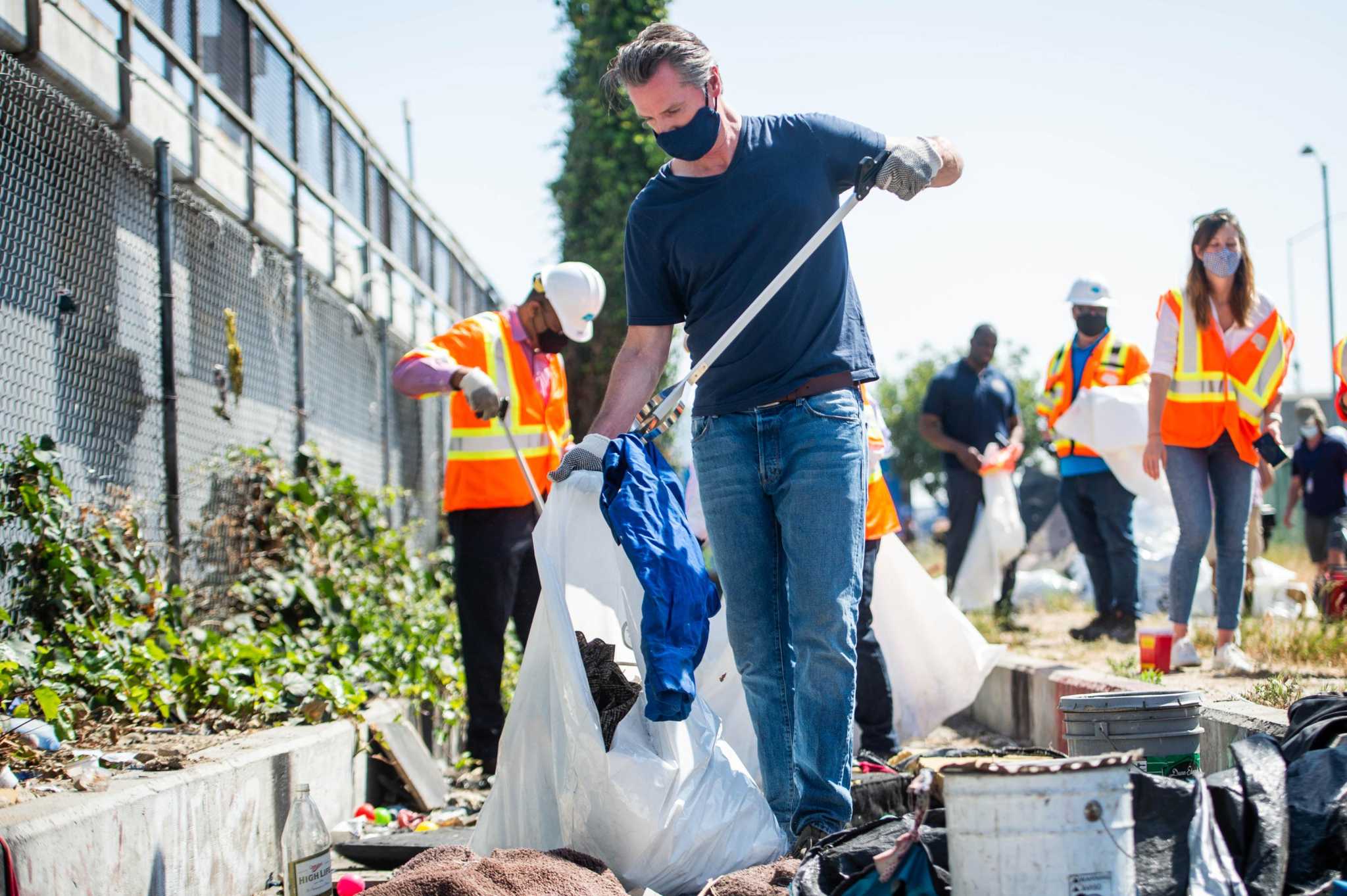 Gavin Newsom: Garbage man