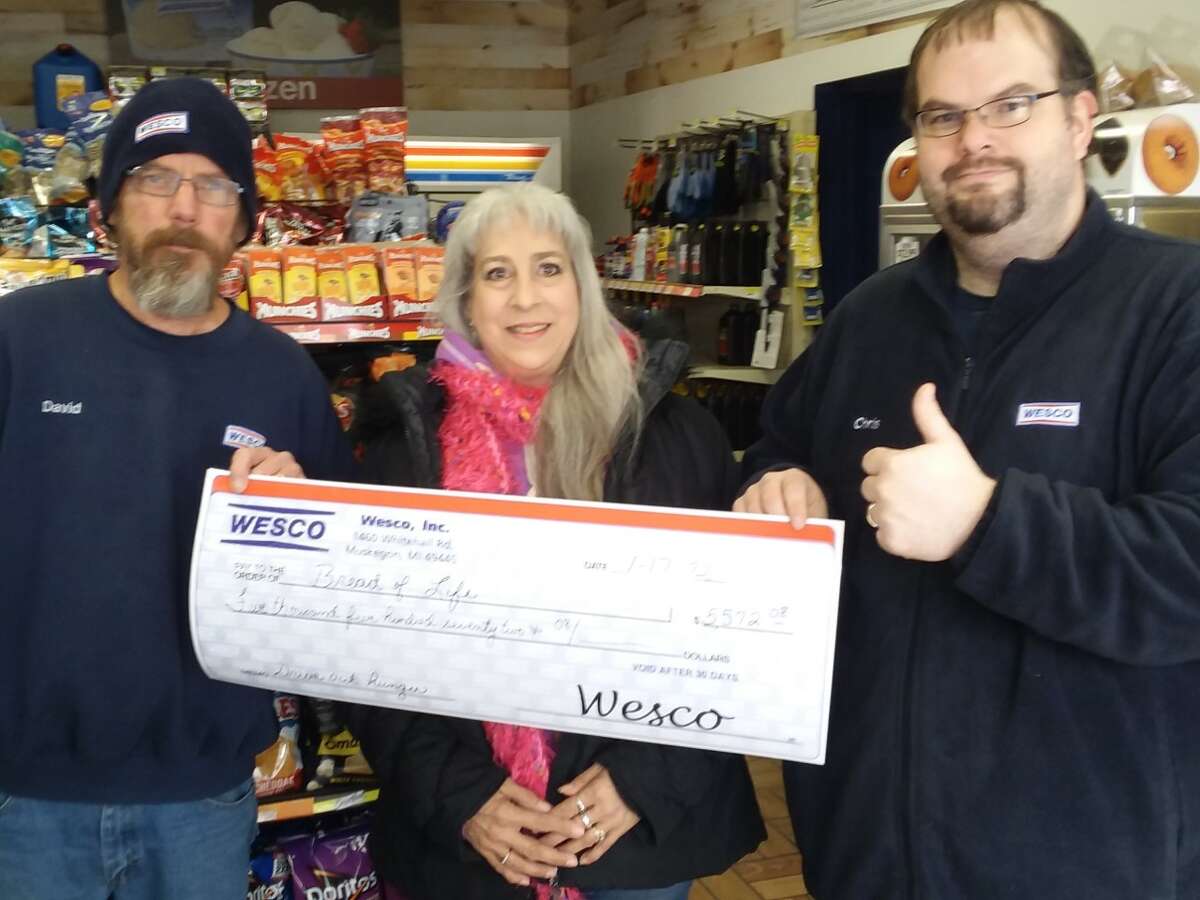 Team Wesco in Baldwin held their corporate campaign to raise money to support a non profit organization of their choice, raising an amazing $5,572, which was donated to Bread of Life Pantry.