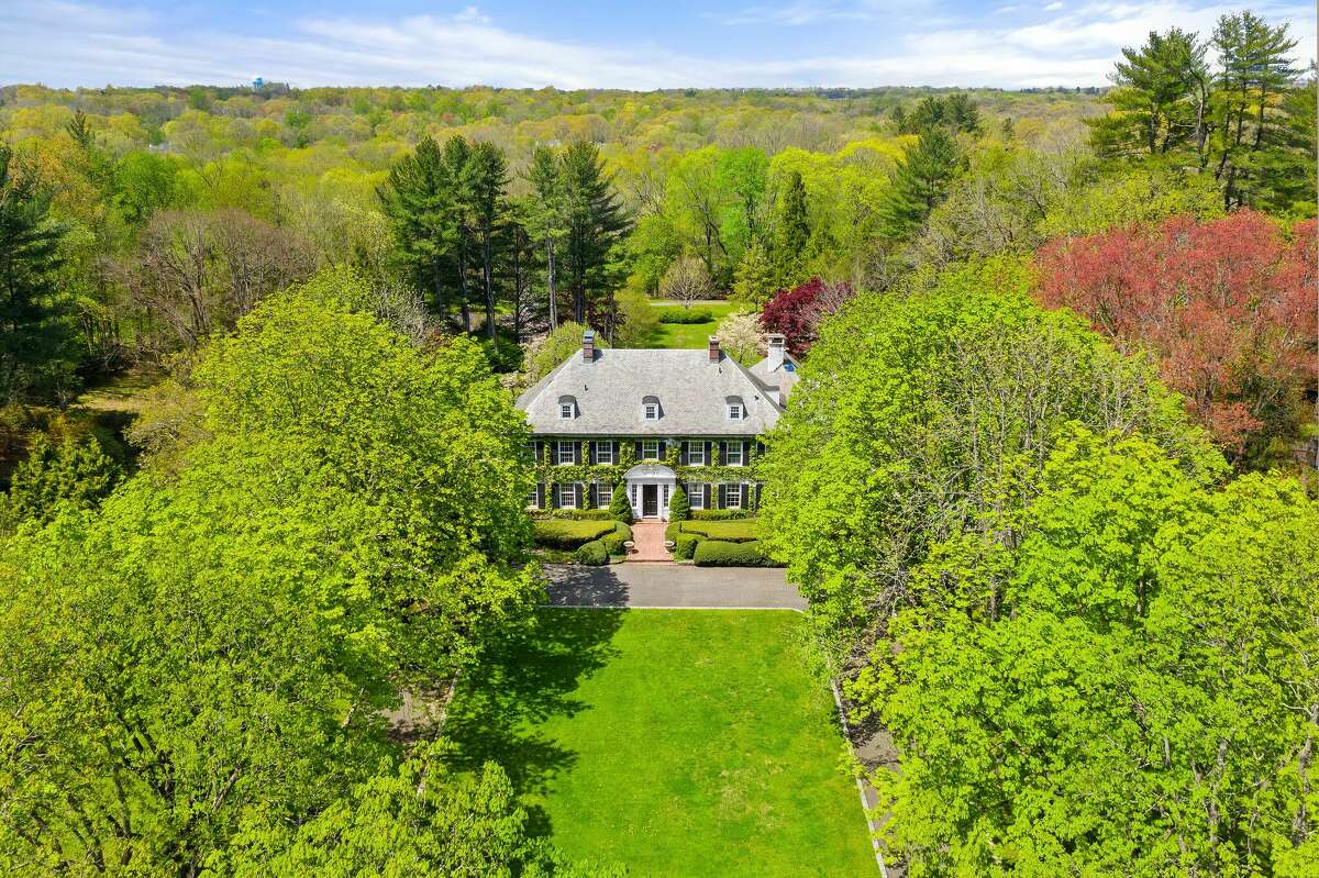 The home on 131 Pecksland Road in Greenwich, Conn. was used in the 2014 Michael Douglas and Diane Keaton film, "And So It Goes."