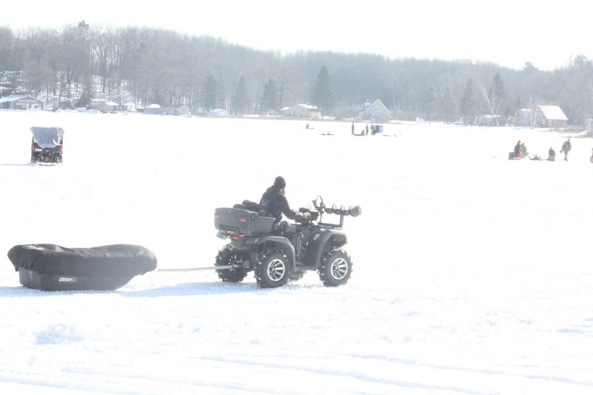Ice thickness locally is good and so is the fishing success.