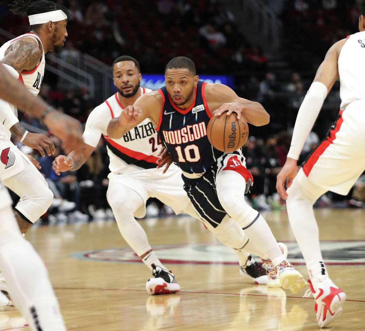 Eric Gordon has another year on his contract in Houston so the Rockets aren’t in a hurry to move him.