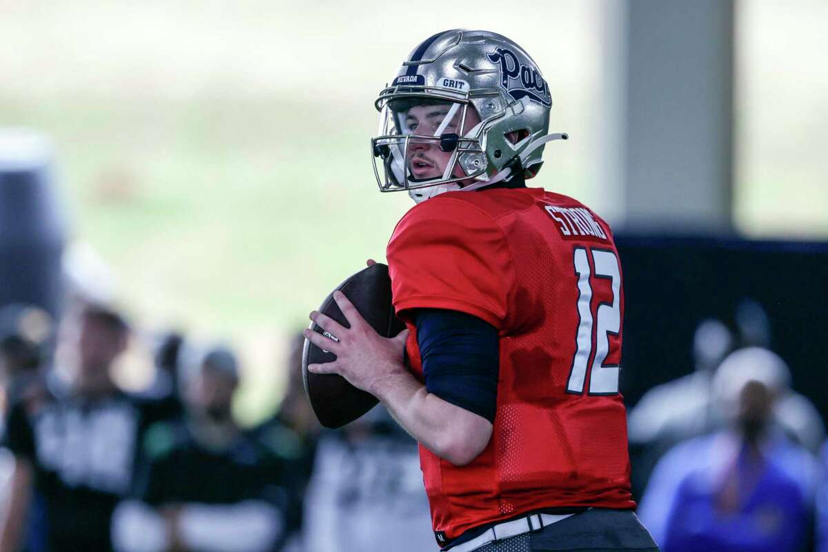 Nevada QB Carson Strong — a Wood High-Vacaville alum — will play in the Senior Bowl, which kicks off at 11:30 a.m. Saturday. (NFL Network)