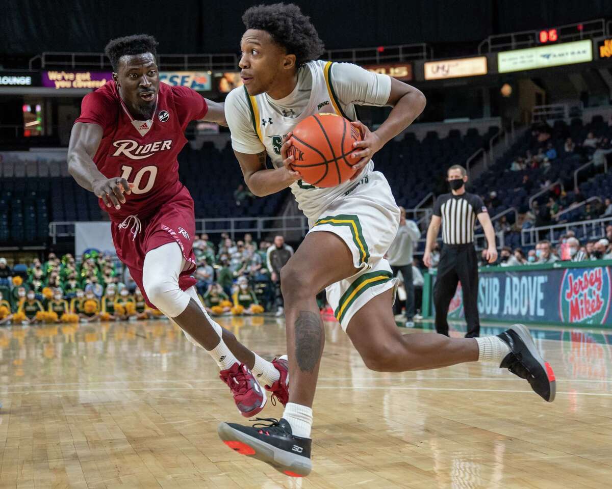 Siena sophomore Aidan Carpenter, who averaged 7.5 points per game this season, has entered the NCAA transfer portal. (Jim Franco/Special to the Times Union)