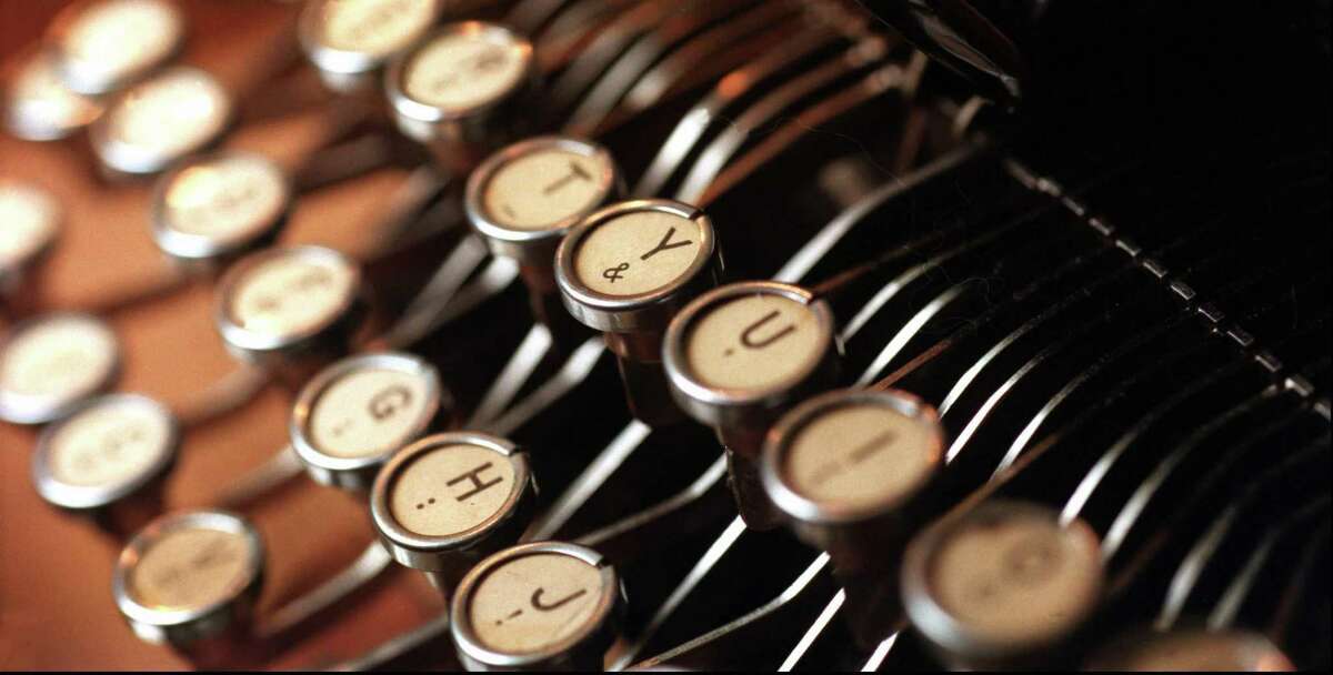 A Blickensderfer typewriter keyboard.