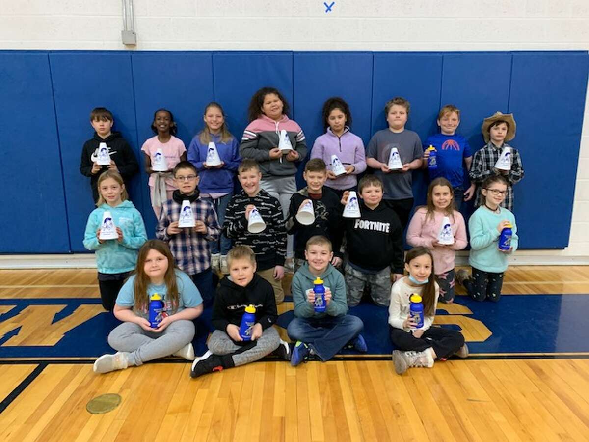 Students of the month grades 3-5: Back row: Conner Chupp, Halimo Sidi, Paisley Finney, Lillyana Smith, Jozlyn Dean, Kaden Thompson, Jacob Langelland Ezekial Franklin. Middle row: Brooke Russ, Kaden Macurio, Mason Decker, Mason Stout, Browdy Routley, Elizabeth Tribe and Braelynn Nestell. Front row: Aubree Myers, Ronnie Jackson, Ryder Indo, and Zoey Colbert. Not pictured: Laila Cribley 