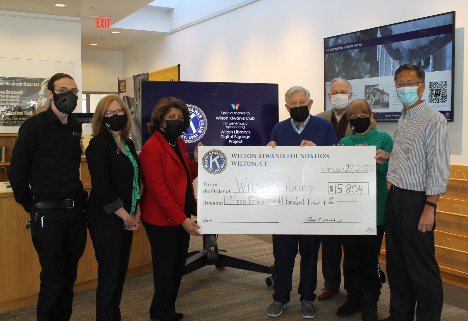 Wilton Library launches new digital signage to communicate, and connect with communitytechnology project funded by grant from the Wilton Kiwanis Club - Vimarsana News