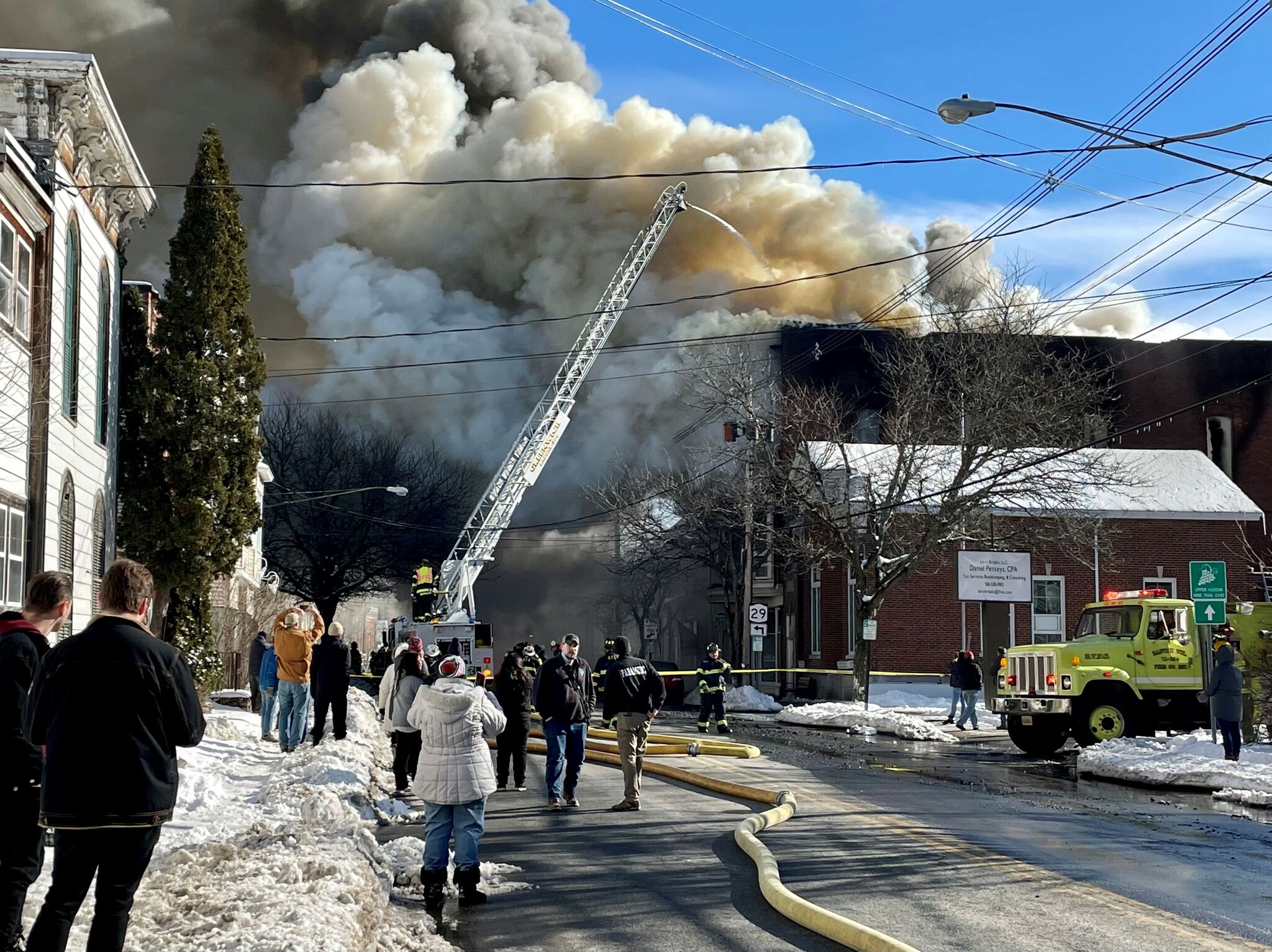 Historic building heavily damaged by fire in downtown Greenwich - Vimarsana News