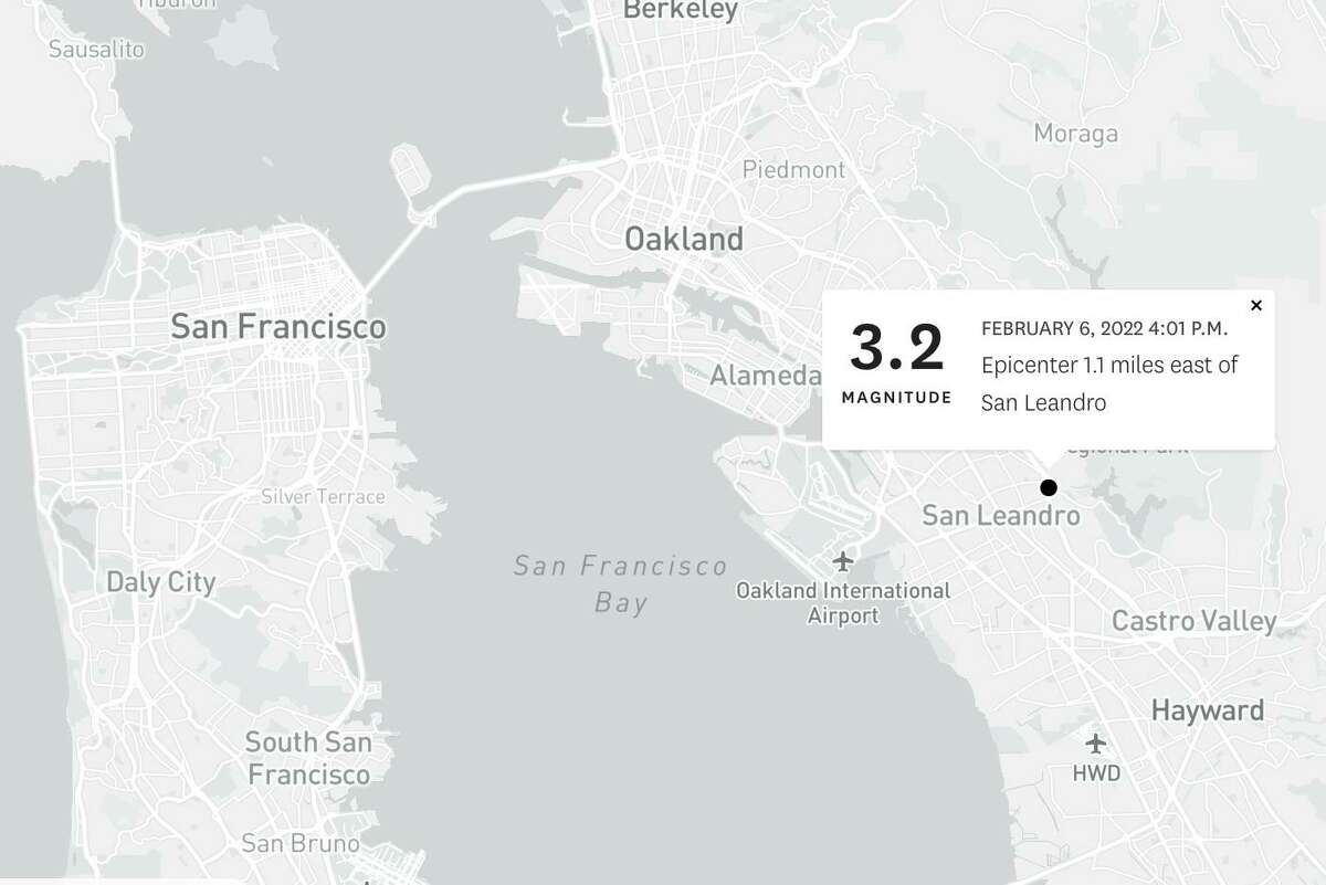 A a 3.2 magnitude earthquake in the East Bay slightly shook parts of the region. The quake’s epicenter was around a mile east of San Leandro.