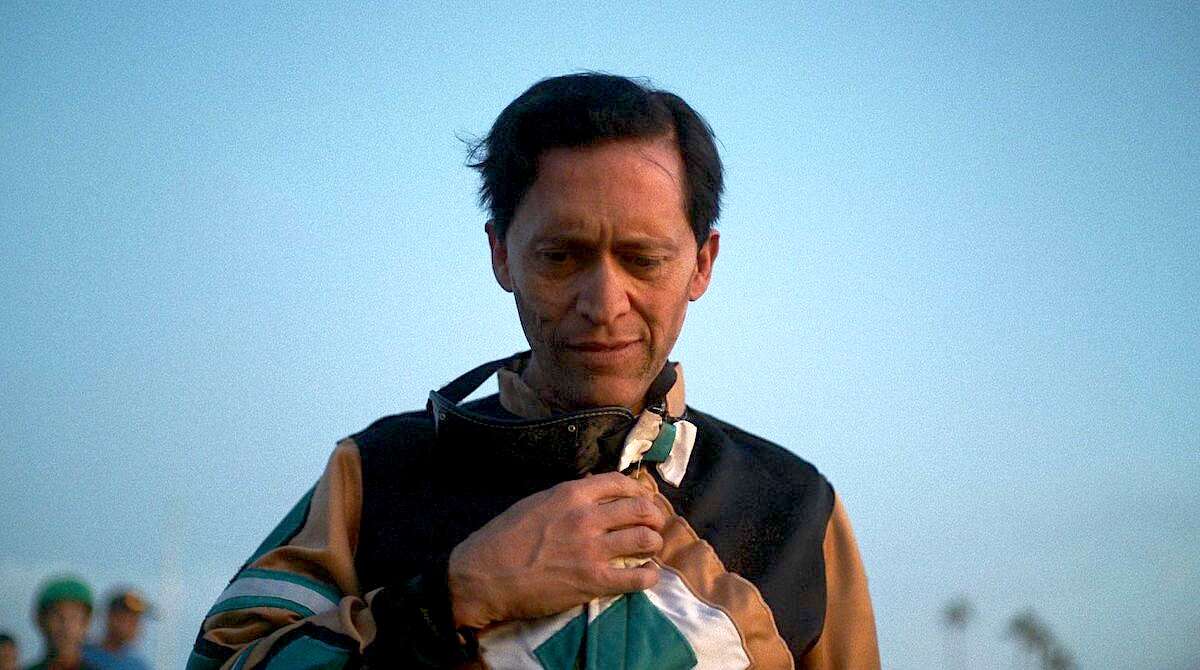 Veteran character actor Clifton Collins finally gets a shot at the lead role in "Jockey," as a man wrestling with his broken-down body, thoughts of retirement and the appearance of a rival jockey claiming to be his son.