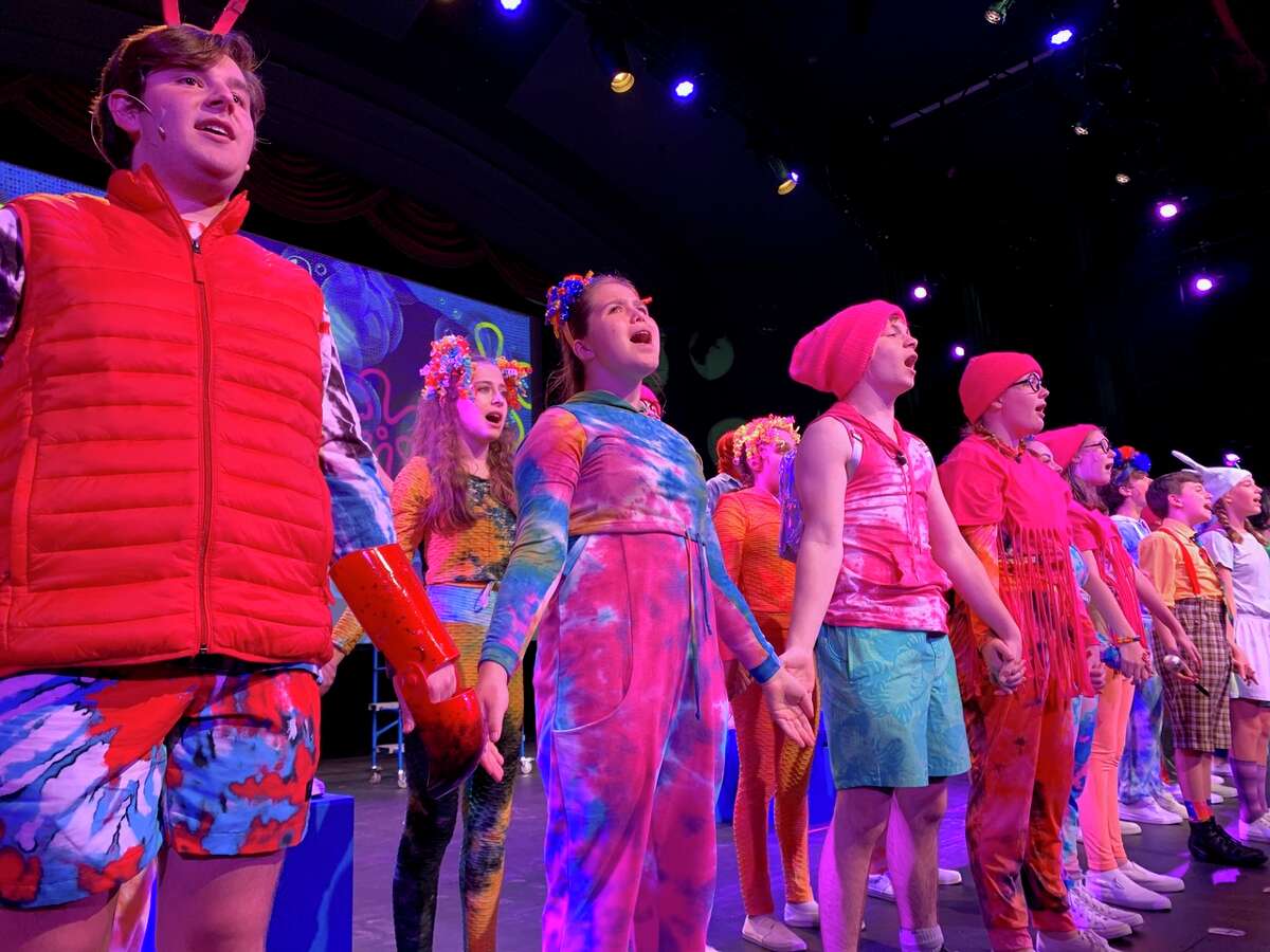 A scene from Pantochino Production's performance of "The SpongeBob Musical."