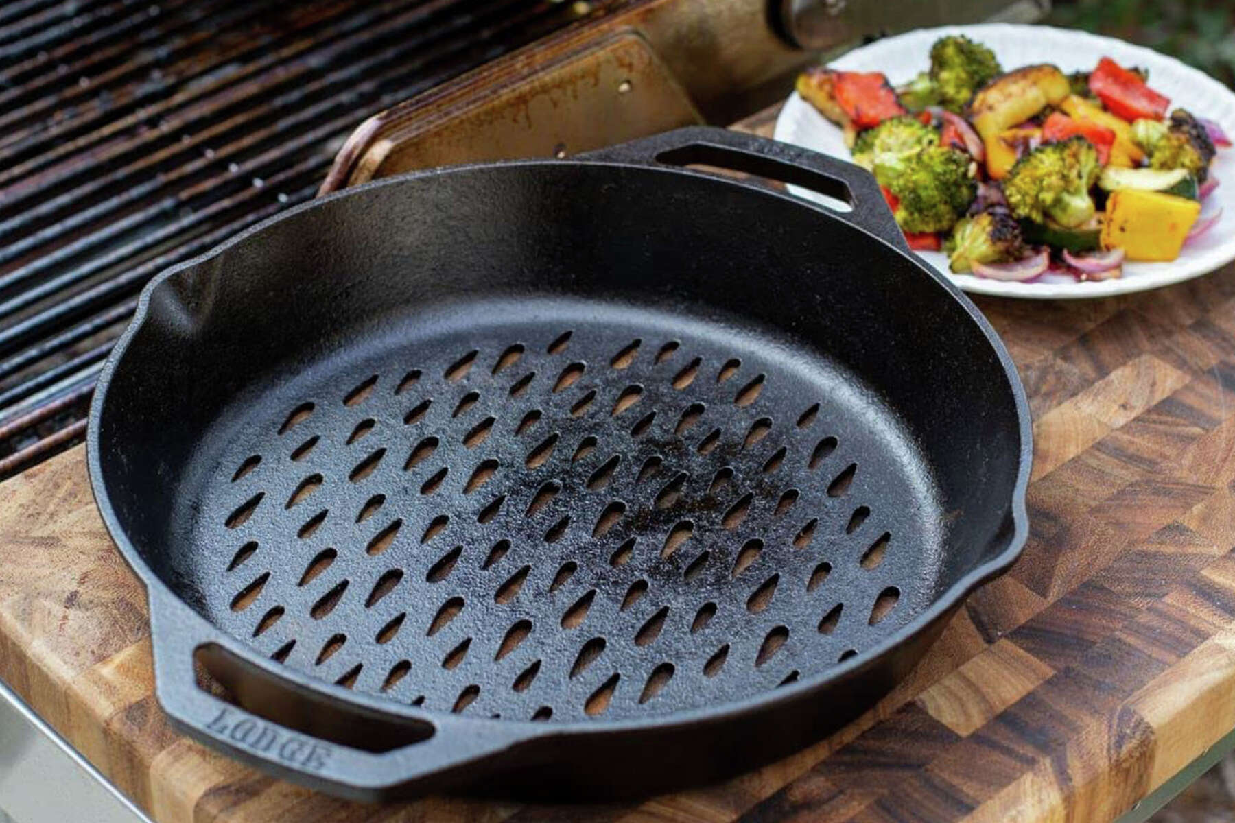 This Lodge Cast Iron Grill Pan is 31% Off