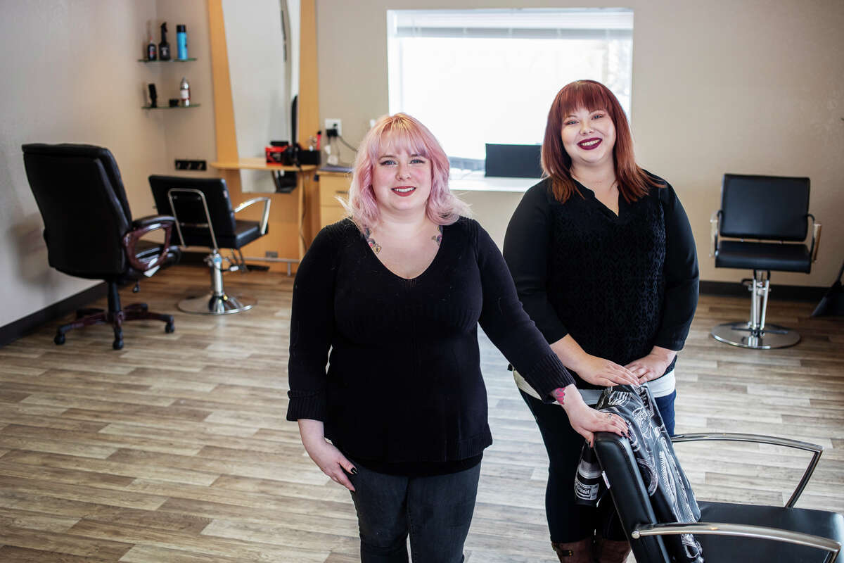 King's Salon for Men, located at 3624 N. Saginaw Road in Midland, is owned by Nicole Hutchins, left, and Erika Gault, right.