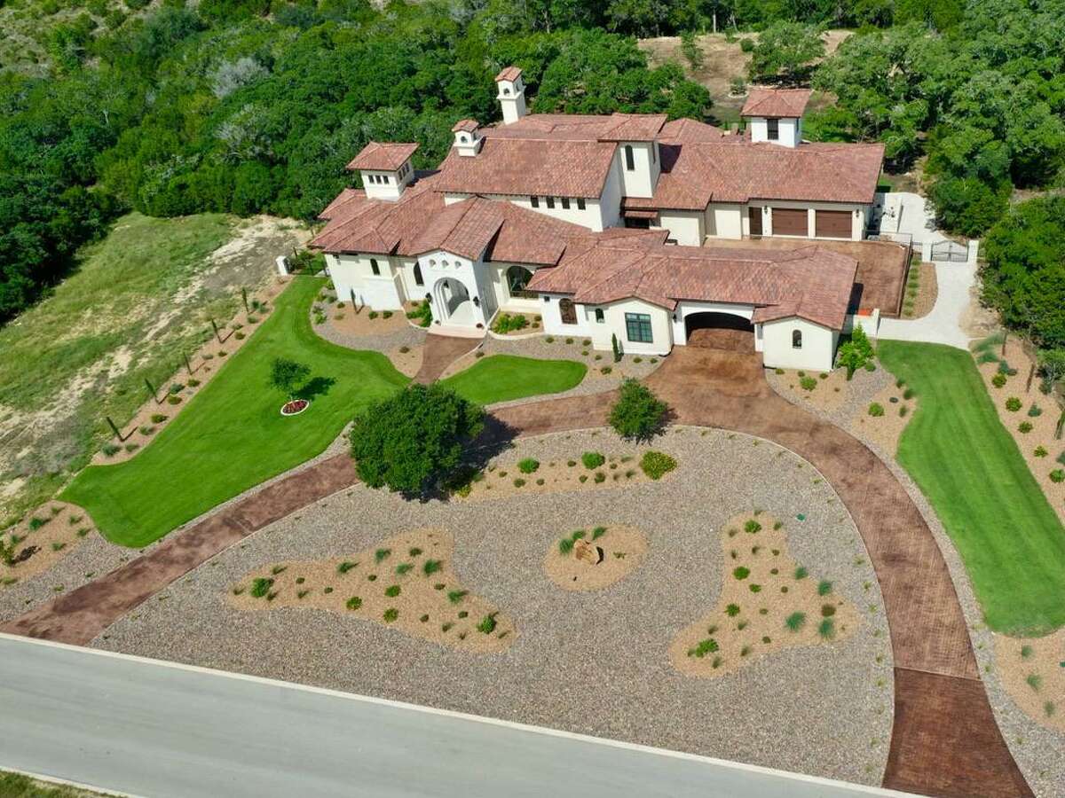 An aerial view of Michael Hendrix and Christine Heikkinen's home in the Vintage Oaks neighborhood south of Canyon Lake.