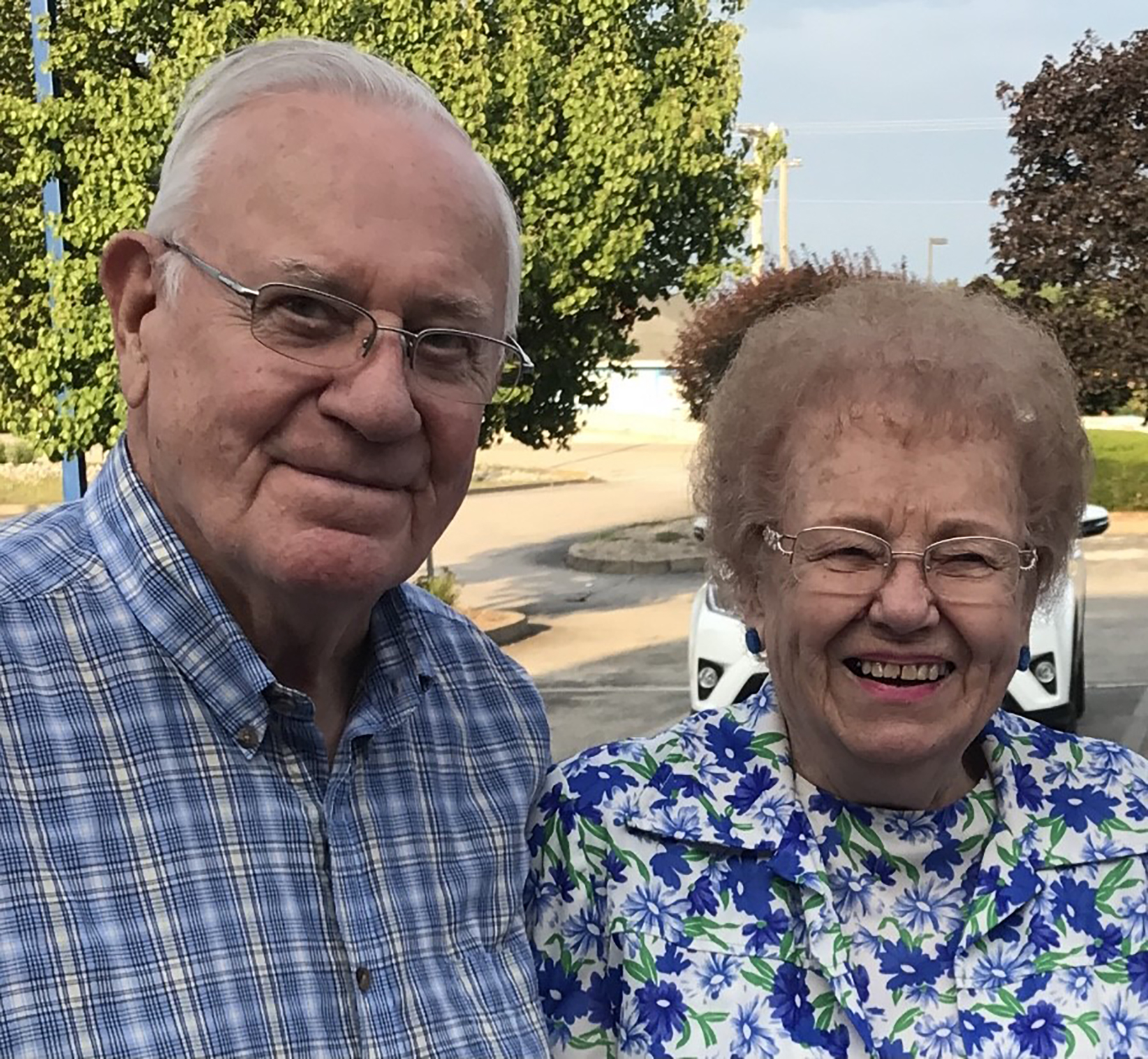 Warren and Sue Moss celebrating 78th anniversary