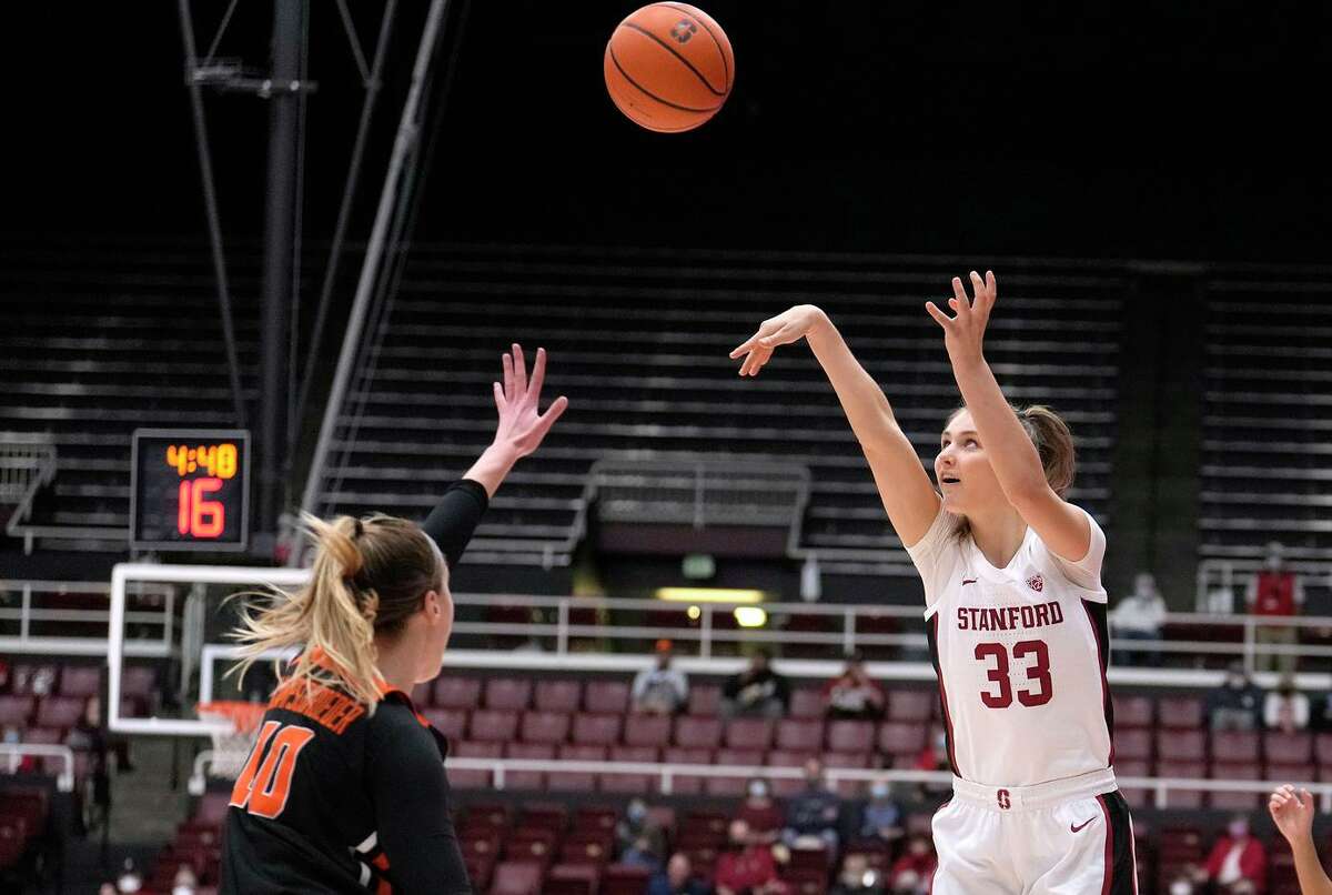 Stanford guard Hannah Jump led all scorers with 19 points in an 82-59 rout over visiting Oregon State. Including last season, the Cardinal have won 50 of their past 55 games.